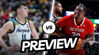 Marquette vs NC State  Breakdown Preview Pick and Prediction [upl. by Anaic]