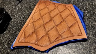 Simple Leather Tooling Pattern [upl. by Adiahs]