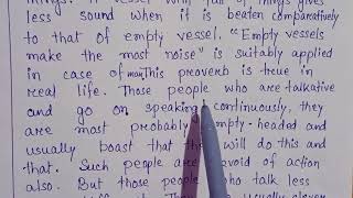 Empty vessel sounds much  Amplification  English Grammar ll Class 9 [upl. by Nadnarb]