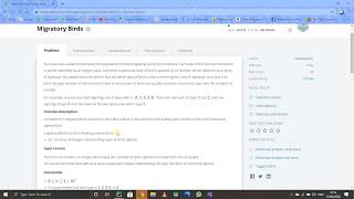 MIGRATORY BIRDS  HackerRank  PYTHON LOGIC WITH SOLUTION [upl. by Murrell268]