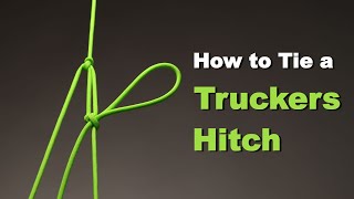 Knots  How to tie a Truckers Hitch  Auto locking version [upl. by Dody271]