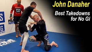 JOHN DANAHER Explains the Best Takedowns for No Gi [upl. by Sarene]