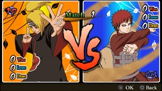 Deidara VS Gaara ULTIMATE DIFFICULTY  Naruto Shippuden Ultimate Ninja Heroes 3 [upl. by Woodsum564]