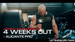 4 WEEKS OUT  LIFTING AND LIFE RAW  CHEST AND BICEPS  James Hollingshead [upl. by Esinet]