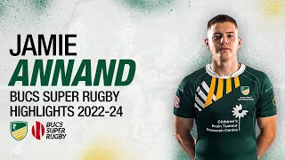 Jamie Annand  University of Nottingham 1st XV  BUCS Super Rugby Highlights 20222024 [upl. by Elissa]