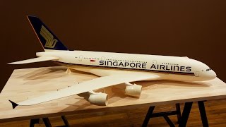 Singapore Airlines A380  Painting Timelapse 4K60fps [upl. by Angelle]