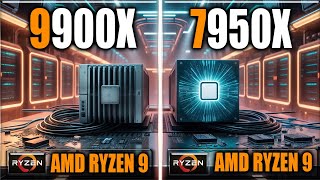 9900X vs 7950X – Gaming Benchmarks  Applications Tests [upl. by Akemet]