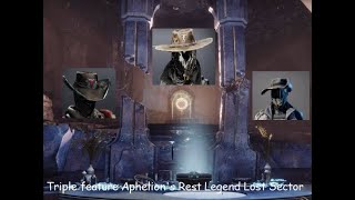 Aphelions Rest Legend Lost Sector all classes in Under 150 [upl. by Spring]