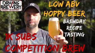 Low ABV Hoppy Beer  Low alcohol beer NEIPA brewday recipe amp tasting [upl. by Oos]