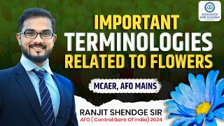 Terminologies Related to Flowers I MCAER IBPS AFO AGRIMPSC [upl. by Ahslek471]