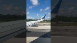 Departing Cancún International Airport on a Boeing 737900 aviation boeingaircraft boeing737 [upl. by Gneh]