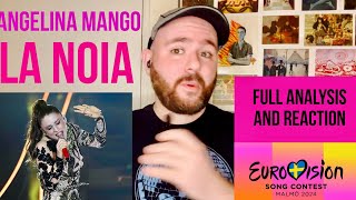 ITALY EUROVISION 2024 Angelina Mango  La Noia FULL ANALYSIS AND REACTION eurovision [upl. by Aundrea]