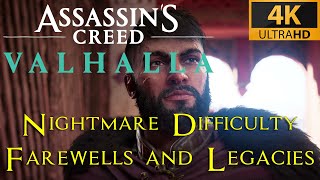 AC Valhalla  Farewells and Legacies  Nightmare Aesir difficulty playthrough [upl. by Lynus]