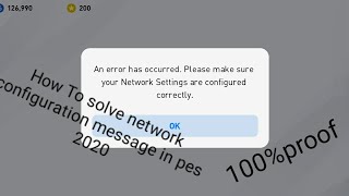 How to solve network configuration message in pes 2020 [upl. by Mercado146]
