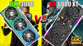 AMD RX 6800 XT vs GeForce RTX 3080 [upl. by Rafael]