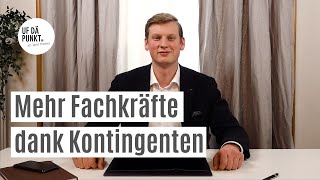 Mehr Fachkräfte dank Kontingenten  mit David Trachsel [upl. by Zeena]