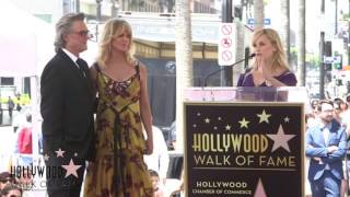 Reese Witherspoon tears up at Goldie Hawns Hollywood Walk of Fame Ceremony [upl. by Jeniece]