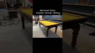 Restored Riley snooker dining table oak snookertable wood restoration woodworking pooltable [upl. by Semela]