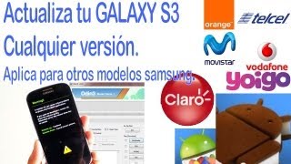 Tutorial universal Flashear Actualizar Galaxy S3 i9300 i9305 y cualquier Samsung [upl. by Wil981]