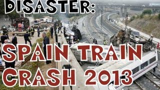 FOOTAGE TRAIN CRASH SPAIN TOO MUCH SPEED MOMENT OF CRASH ACCIDENTE DE TREN ESPANA [upl. by Iegres]