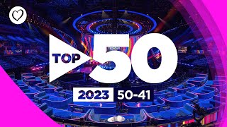 Eurovision Top 50 Most Watched 2023  50 to 41  UnitedByMusic [upl. by Dnomse]