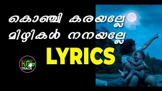 Konji Karayalle LYRICS Malayalam [upl. by Tawney]