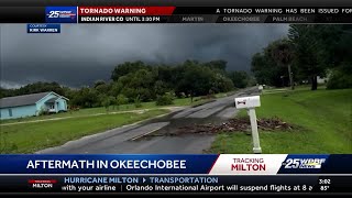 Aftermath from tornado in Okeechobee [upl. by Edijabab]