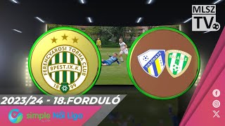 FTCTelekom  Haladás Viktória  60  Simple Női Liga  18 forduló  MLSZTV [upl. by Dow]