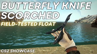 Butterfly Knife Scorched FieldTested  CS2 Skin Showcase 1132 [upl. by Manara]