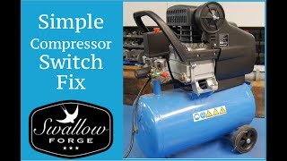 Easy way to replace a Compressor Pressure Switch Swallow Forge [upl. by Drucilla]