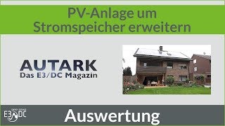 Bestehende PVAnlage um Stromspeicher erweitern 2  Die Auswertung [upl. by Ysset]