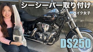 【カスタム！】ドラッグスター250シーシーバー取り付け [upl. by Eartha]