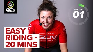 Easy riding  20 Minute Indoor Cycling Workout [upl. by Crystal]