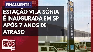 Estação Vila Sônia é inaugurada em SP após 7 anos de atraso [upl. by Eeldarb]