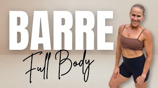 50 MIN Full Body Barre Workout  Sculpt amp Tone [upl. by Izmar]