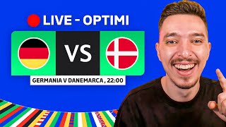 REACTIONAM LIVE LA GERMANIA 20 DANEMARCA AU INCEPUT OPTIMILE UEFA EURO 2024 [upl. by Epotimet]