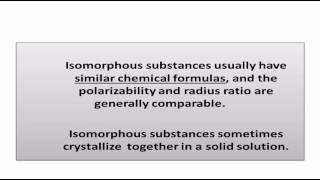 Isomorphism or Isomorphous Compounds examples and exceptions [upl. by Mccollum]