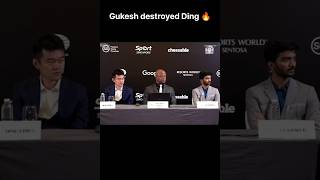 In post match conference of game 5 Gukesh said about ding that he enjoyed his game of 2019 as a kid [upl. by Nahtaoj]