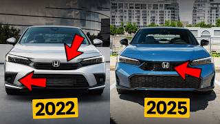 Honda Civic 2025 vs 2022  NEW Interior  Exterior Design [upl. by Anelac]