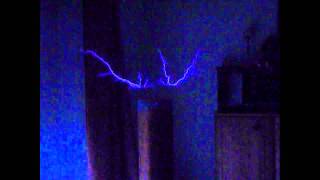 Tesla Coil with Leyden jar [upl. by Nebe]