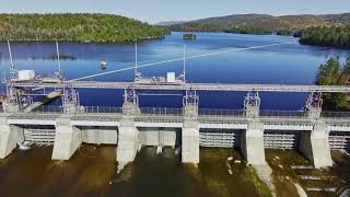 Paugan Dam and Generating Station Low Quebec Canada [upl. by Yttel775]