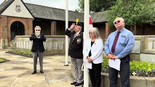 Flag Raising in Middleton for Armed Forces Week 27th June 2024 [upl. by Dnalyag]