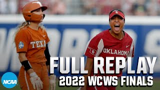 Oklahoma vs Texas 2022 Womens College World Series Finals Game 2  FULL REPLAY [upl. by Benedic]