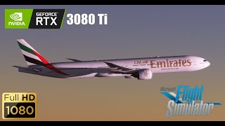 Emirates Boeing 777300ER take off from Dubai  Microsoft Flight Simulator 2020 [upl. by Yevoc]