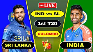 🔴 India vs Sri Lanka 1st T20 Match 2024  Ind vs Sl Watch  Today 1st T20 Score Commentary [upl. by Phionna547]