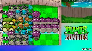 PvZ Supervivencia Infinita Estrategia 20 Mazorcañones [upl. by Pirozzo]