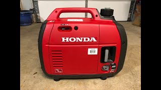 Honda Generator EU2200I Set Up And Run [upl. by Keeler]