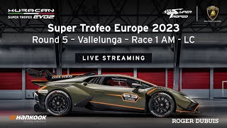 Lamborghini Super Trofeo Europe 2023 – Vallelunga Race 1 AM LC [upl. by Ronnholm658]