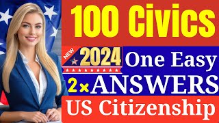 US Citizenship Interview 2024 US Citizenship Test US Naturalization Interview 100 Civics Question [upl. by Rance]