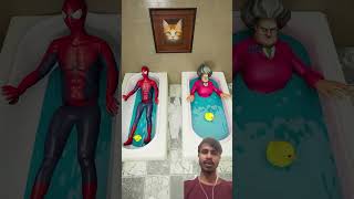 Dadi rock SpiderMan shock spiderman scaryteacherdance funny scaryteacherfunny stopmotion [upl. by Olaf202]